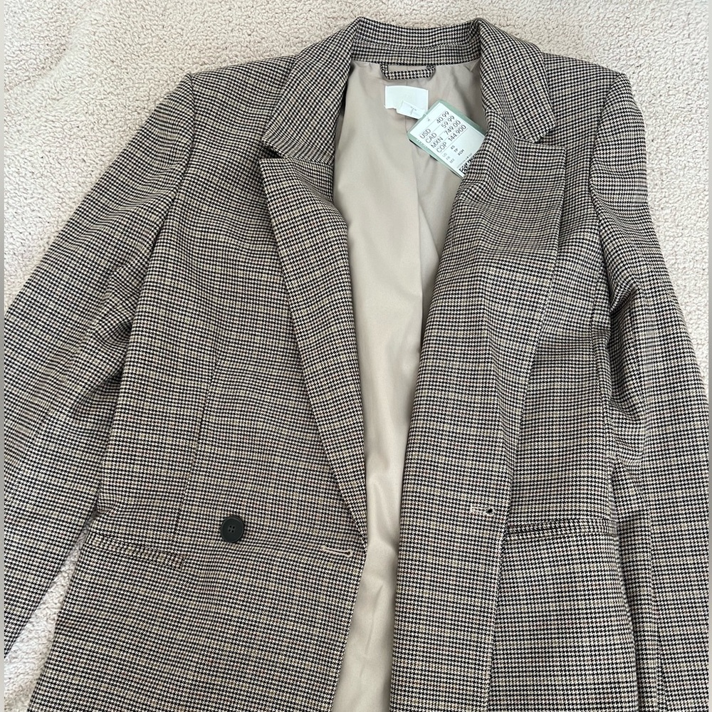 H&M Checkered Blazer